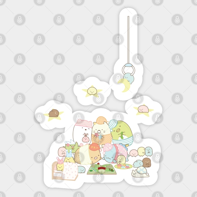 Sumikko Gurashi Pajama Party Sticker by CaptainPoptop